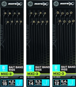 MXC-3 Size 14 Barbless 0.165mm 6 15cm Bait Band 8pcs