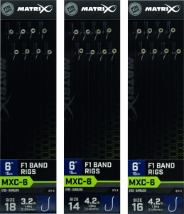 MXC-6 Size 18 Barbless 0.125mm 6 15cm F1 Band 8pcs