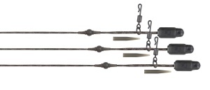 Segmente Fox Naturals Heli Clip Rigs Submerge, 40lbs, 3buc/pac