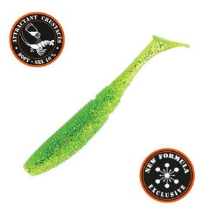 Shad Sakura Slit Shad Evo 50mm 055 Ghost Lime Chart 8buc - Img 2