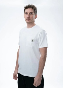 Tricou Nash Make It Happen Badge Pocket T Shirt, Ecru - Img 3