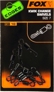 Vartej Fox Edges Kwik Change Swivel, 10buc/plic