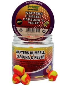 Wafters Dumbell Capsună & Pește 10mm MG5915