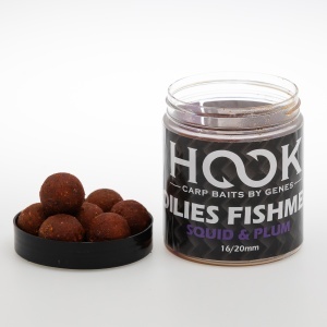 BOILIES DE CARLIG HARD FISHMEAL 16/20MM 250ML SQUID & PLUM