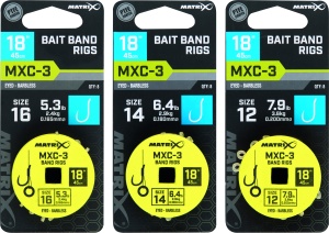 MXC-3 Size 16 Barbless 0.165mm 18 45cm Band 8pcs