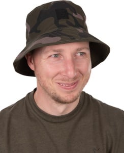 Palarie Fox reversibila Khaki / Camo Reversibe Bucket Hat