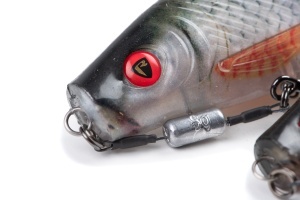 Pro Shad Jointed Loaded 14cm 5.5" Ultra Natural Roach - Img 2
