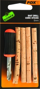 Set Fox Edges Bait Drill & Cork Sticks (6mm)
