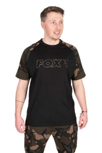 Tricou Fox Black/Camo Outline T-Shirt