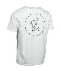 Tricou Nash Make It Happen Carp Logo T-Shirt, Ecru - Img 2