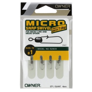 Vartej Agrafa Owner 52809 No.1 7kg Micro Snap Swivel - Img 2