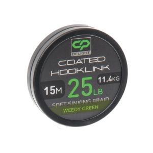 Carp Pro - Fir Textil Delight cu Camasa Coated Hooklink Soft Sinking Weedy Green