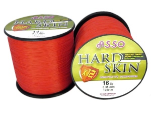 Fir Asso Hard Skin Solid 0.35mm 16lb 1050m Red - Img 2