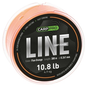 Fir monofilament Carp Pro Carp Fishing Line Fluo Orange 300m