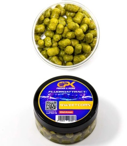 FLUOROATTRACT+ FEEDER SWEETCORN 10 & 14mm 40g (cu pluta)