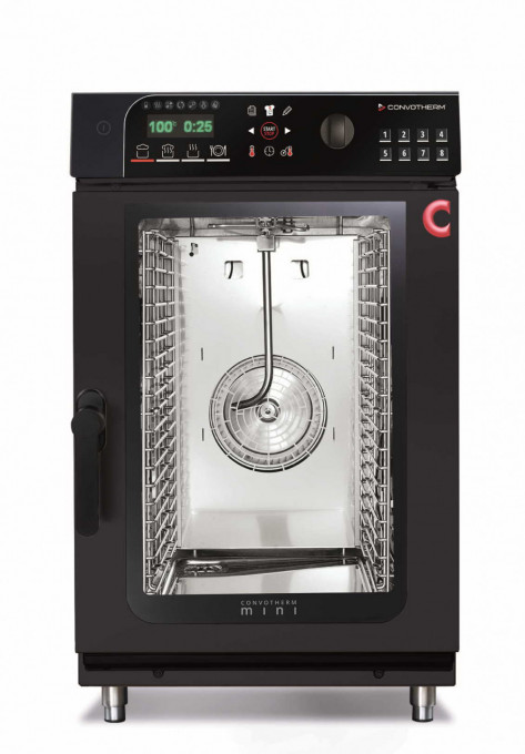 Convotherm mini 10 tavi GN 1/1, electric, semidigital, negru