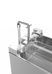 Friteuza profesionala Valentine, cu filtrare, 2 cuve x 7L, electrica - Img 3