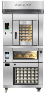 Cuptor profesional brutarie Sveba Dahlen, 6 x 600x400 mm + vatra 1 x 600x400 + dospitor 10 x 600x400, electric