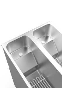 Friteuza profesionala Valentine, cu filtrare si lift cos, 2 cuve x 7L, electrica - Img 5
