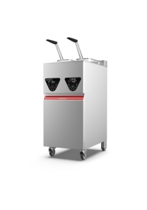 Friteuza profesionala Valentine, cu filtrare si lift cos, 2 cuve x 7L, electrica - Img 2