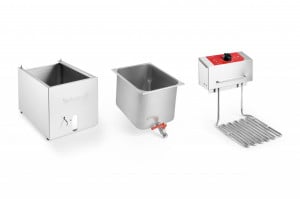 Friteuza profesionala cu o cuva (1x 5L) cu filtrare manuala inclusa, 230V - Img 4