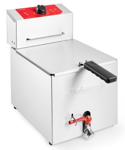 Friteuza profesionala cu o cuva (1x 7L), filtrare manuala inclusa, 230V - Img 3