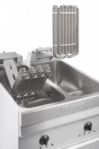 Friteuza profesionala 2 cuve (2 x 10L) cu filtrare, 400V Turbo - Img 6