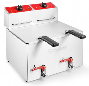 Friteuza profesionala dubla (2 cuve x 5L) cu filtrare manuala inclusa, 230V - Img 3