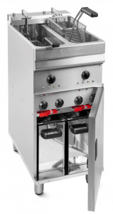 Friteuza profesionala dubla (2 x 7L) cu filtrare, 400V - Img 2