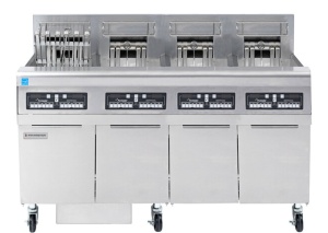 Friteuza profesionala Frymaster cu filtrare pentru fast-food, 4 cuve x 25L, electric