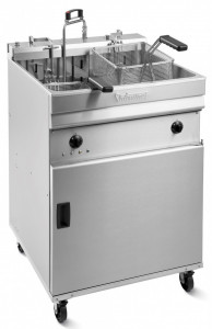 Friteuza profesionala cu 1 cuva (1 x 25L) cu filtrare, 400V - Img 2