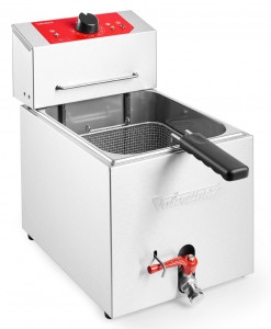Friteuza profesionala cu o cuva (1 x 7L) cu filtrare manuala inclusa, 230V - Img 2