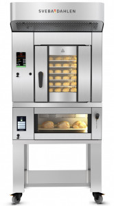 Cuptor profesional rotativ brutarie/patiserie Sveba Dahlen 6 x 600x400 mm + cuptor cu vatra Sveba Dahlen 1 x 600x400, electric