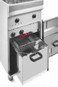 Friteuza profesionala 1 cuva (1 x 15L) cu filtrare, 400V - Img 4