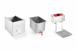 Friteuza profesionala cu o cuva (1 x 7L) cu filtrare manuala inclusa, 230V - Img 4