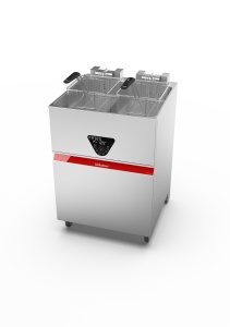 Friteuza profesionala Valentine, cu filtrare si lift cos, 1 cuva x 25L, electrica - Img 2