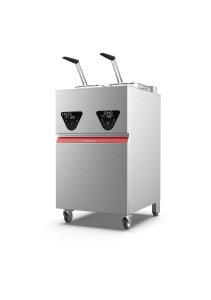 Friteuza profesionala Valentine, cu filtrare si lift cos, 2 cuve x 10L, electrica - Img 2