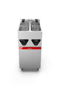 Friteuza profesionala Valentine, cu filtrare si lift cos, 2 cuve x 7L, electrica