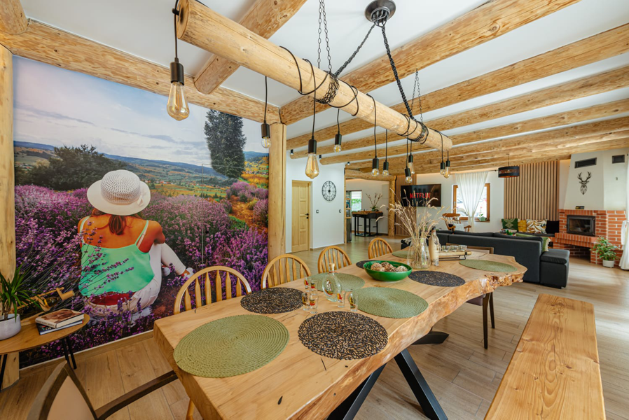 Poza client - fototapet montat