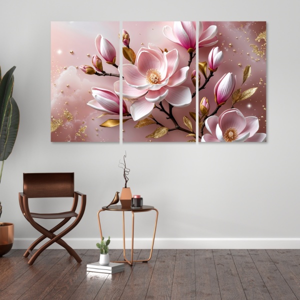 Set Multicanvas Magnolia Blush Aura FLAR86 - Img 3