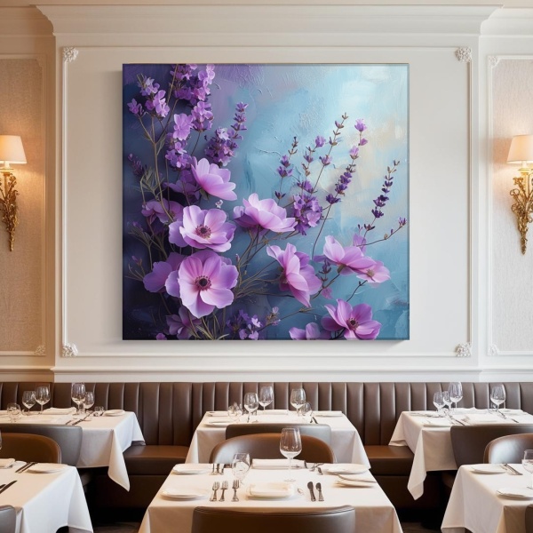 Tablou Canvas Anemone Violet FLAR5 - Img 4