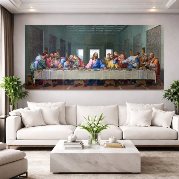 Tablou Leonardo da Vinci, Cina cea de Taina DAV4 in Living