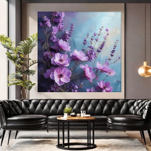 Tablou Canvas Anemone Violet FLAR5 - Img 5