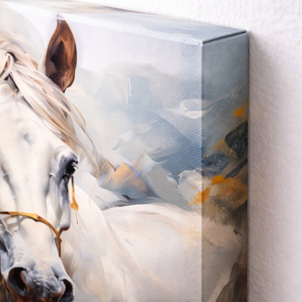 Tablou Canvas Cal Alb Imperial ANLS47 - Img 4