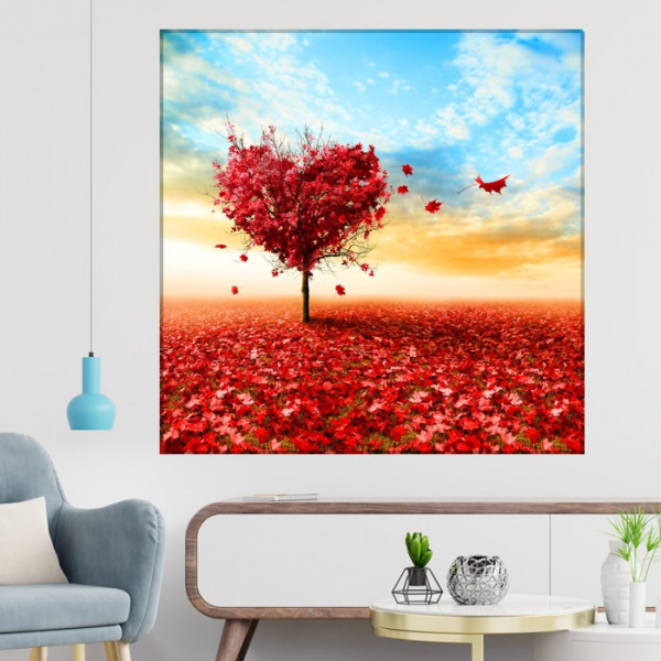 Tablou Canvas Copac Romantic Toamna BNLS61
