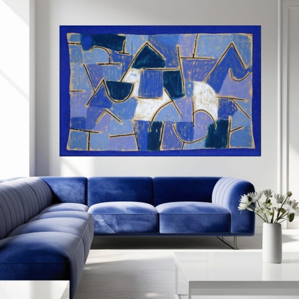 Tablou Canvas Paul Klee - Noapte Albastră RPK13