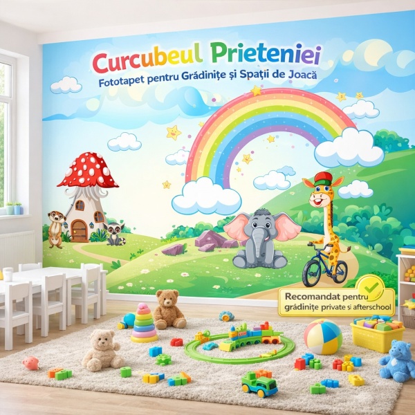 Curcubeul Prieteniei – Fototapet pentru Grădinițe și Spații de Joacă CGN11 - Img 3