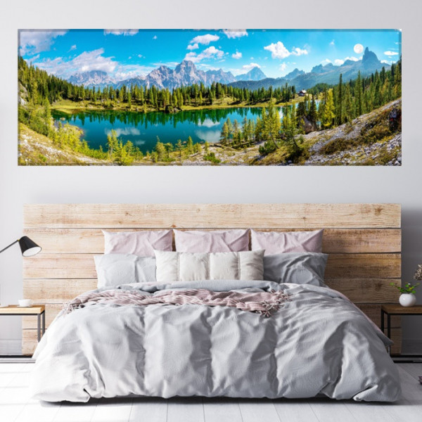 Tablou Canvas Peisaj de Munte cu Lac TOPSN28 - Img 3