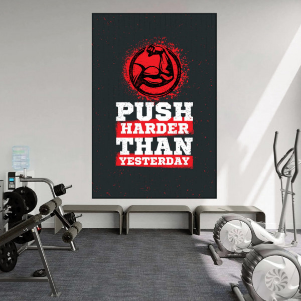 Tablou Motivational Push Harder Than Yesterday MTS7 - Img 4
