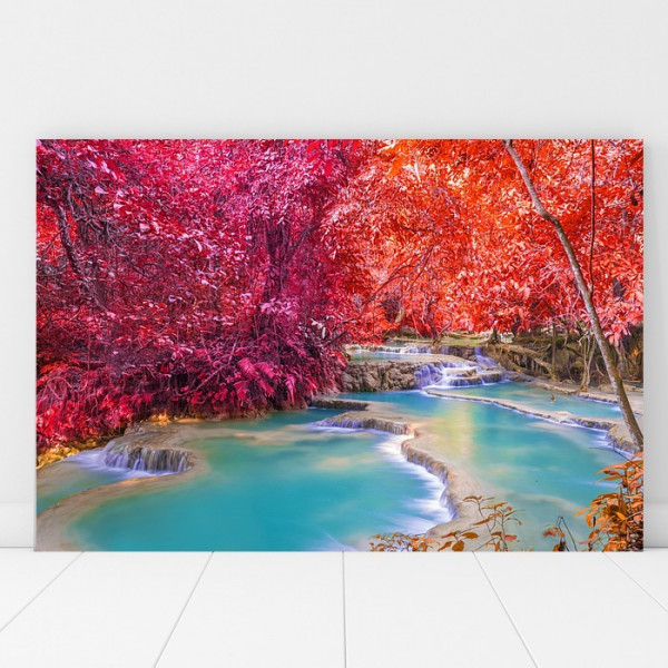 Tablou Canvas Cascada Printre Frunze Colorate BPC27